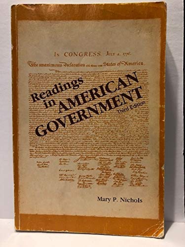 Stock image for Readings in American Government for sale by Kingship Books