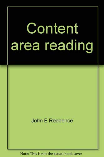 Imagen de archivo de Content area reading: An integrated approach (The Kendall/Hunt learning through reading series) a la venta por HPB-Red