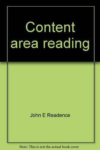 9780840335029: Content area reading: An integrated approach (The Kendall/Hunt learning through reading series)