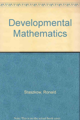 Stock image for Developmental Mathematics for sale by HPB-Red