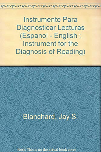 Imagen de archivo de Instrumento Para Diagnosticar Lecturas (Espanol - English : Instrument for the Diagnosis of Reading) a la venta por Buyback Express