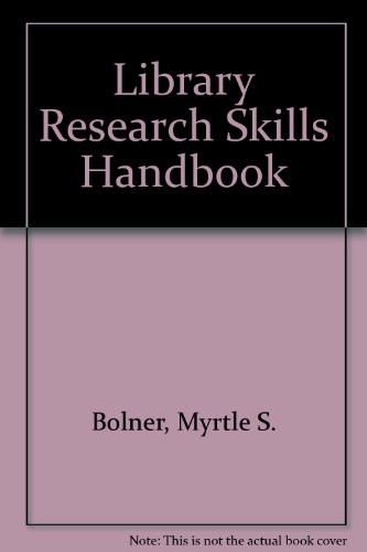 Stock image for Library Research Skills Handbook for sale by HPB-Red