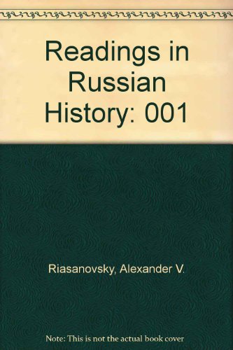 Beispielbild fr Readings in Russian History zum Verkauf von Better World Books
