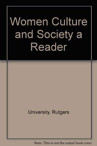 Beispielbild fr Title: Women Culture and Society a Reader zum Verkauf von Cambridge Rare Books
