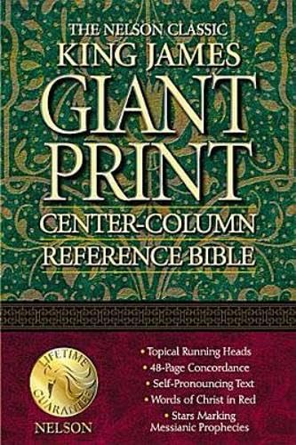 Stock image for Holy Bible King James Version Giant Print Center-Column Reference Edition (893NB) (Blue LeatherFlex Binding) for sale by Montana Book Company