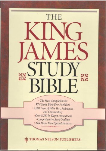 9780840706454: The King James Study Bible: Burgundy Bonded Leather Gilded-gold