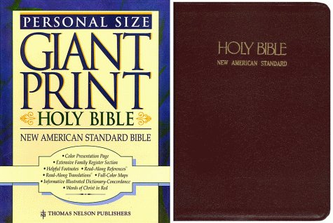 Stock image for New American Standard Bible Size Giant Print: Reference, No 525Bg for sale by dsmbooks