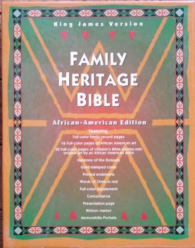 9780840713735: Family Heirloom Bible: King James Version, White Bonded Leather, Gilded Gold Page Edges/African American Edition