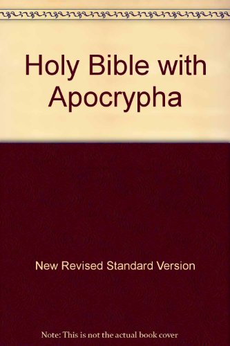 Beispielbild fr Bible: New Revised Standard Version Apocrypha Readers Text Paperbacks zum Verkauf von Wonder Book