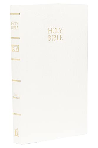 Stock image for KJV, Vest Pocket New Testament, Leathersoft, White, Red Letter: Holy Bible, King James Version for sale by HPB Inc.