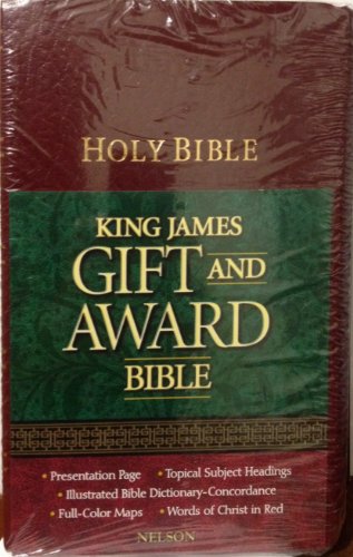 9780840726865: KJV, Gift and Award Bible, Imitation Leather, Burgundy, Red Letter Edition