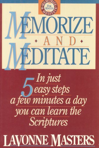 Imagen de archivo de Memorize and Meditate a la venta por Pensees Bookshop