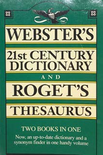 Beispielbild fr Webster's 21st century dictionary zum Verkauf von Pella Books