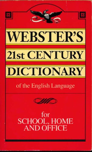 Stock image for Websters 21st Century Dictionary of the English Language for sale by a2zbooks