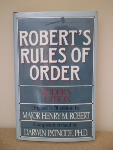 Beispielbild fr Robert's Rules of Order zum Verkauf von Your Online Bookstore