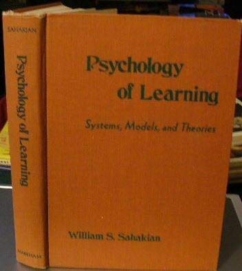 Beispielbild fr Title: Psychology of Learning Systems Models and Theories zum Verkauf von Anybook.com