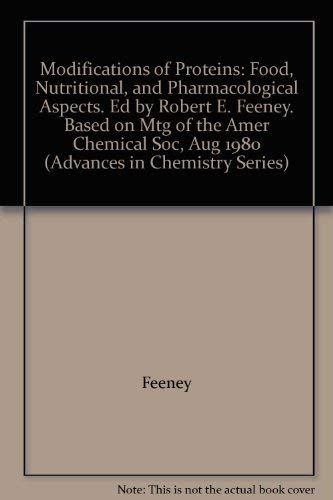 Beispielbild fr Modification of Proteins. Food, Nutritional, and Pharmacological Aspects. Advances in Chemistry Series. 198 zum Verkauf von Zubal-Books, Since 1961