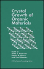 Stock image for Crystal Growth of Organic Materials. for sale by Brentwood Books