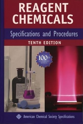 9780841239456: Reagent Chemicals: Specifications and Procedures (AMERICAN CHEMICAL SOCIETY, COMMITTEE ON ANALYTICAL REAGENTS// REAGENT CHEMICALS: AMERICAN CHEMICAL SOCIETY SPECIFICATIONS)