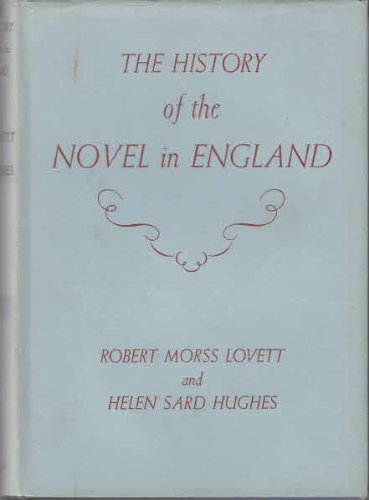 Imagen de archivo de History of the Novel in England a la venta por Dunaway Books