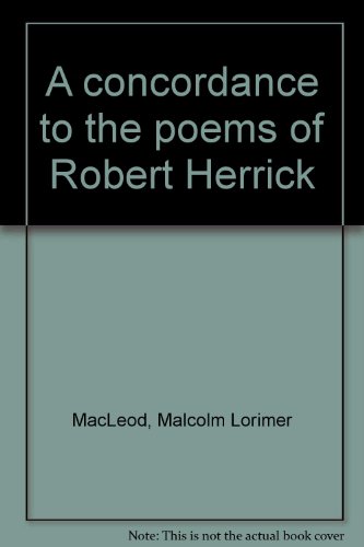 9780841462199: A concordance to the poems of Robert Herrick