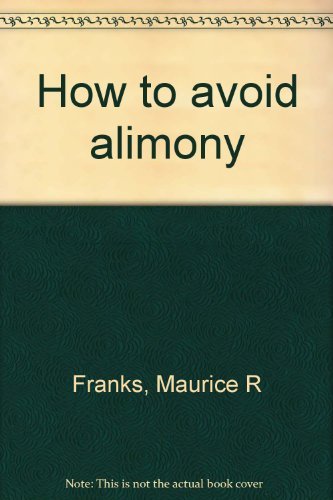 How To Avoid Alimony.