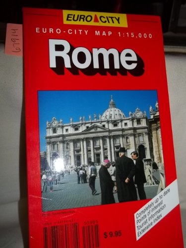 Imagen de archivo de Rome: Euro-City Map a la venta por Wonder Book