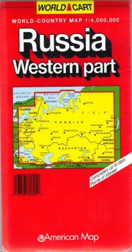 Imagen de archivo de Russia Western Part: World-Country Map (World-Cart) a la venta por Wonder Book