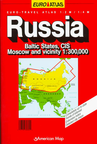 9780841608313: Russia: Euro-Travel Atlas : Baltic States, Cis Moscow and Vicinity 1:300,000