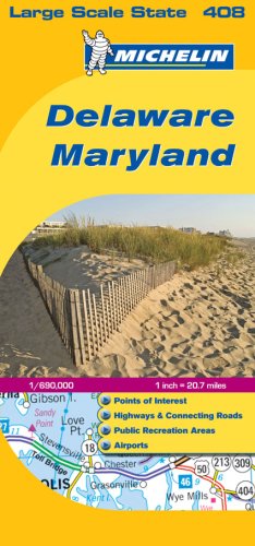 Delaware / Maryland (Michelin, No. 408) (9780841610323) by American Map