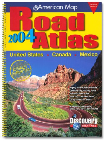 Beispielbild fr Amc Us/Canada/Mexico Road Atlas 2004: Standard (Road Atlas: United States, Canada, Mexico (Spiral)) zum Verkauf von Wonder Book