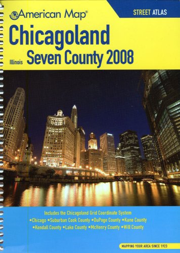 Stock image for American Map 2008 Chicagoland Seven County Atlas for sale by Ergodebooks