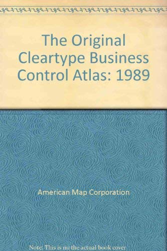 Beispielbild fr The Original Cleartype Business Control Atlas 1989 zum Verkauf von Ann Becker