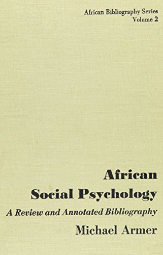 Beispielbild fr African Social Psychology: A Review and Annotated Bibliography zum Verkauf von Bernhard Kiewel Rare Books