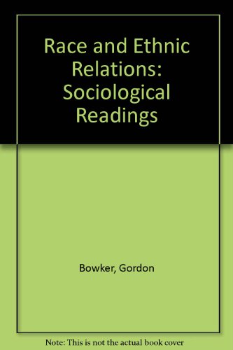 9780841902336: Race and ethnic relations: Sociological readings