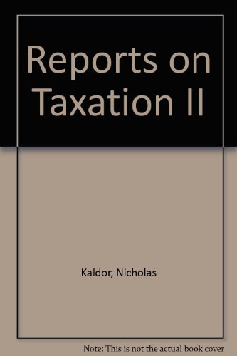 Beispielbild fr Collected Economic Essays Vol. 8 : Reports on Taxation II zum Verkauf von Better World Books