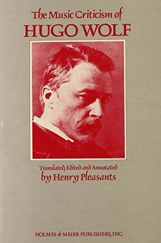 9780841903319: Music Criticism of Hugo Wolf