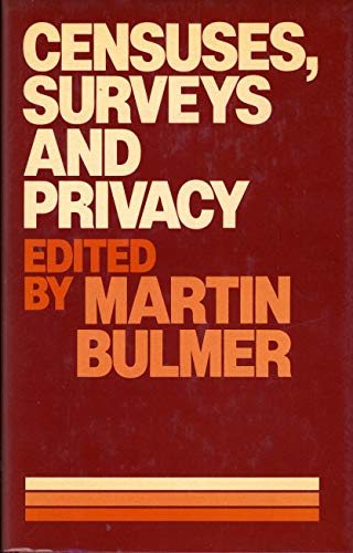 Stock image for Censuses, Surveys, and Privacy for sale by Better World Books