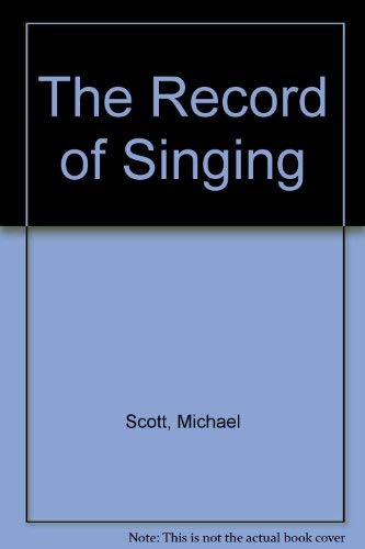 9780841905993: The Record of Singing