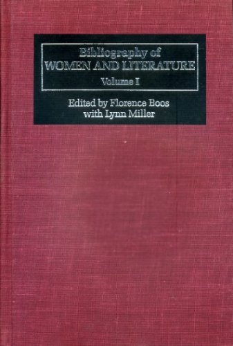 Stock image for Bibliography of Women and Literature Two Volume Set for sale by Robert S. Brooks, Bookseller