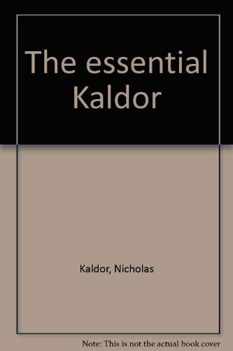 Imagen de archivo de Essential Kaldor a la venta por Better World Books