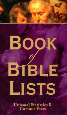 Beispielbild fr Book of Bible Lists (Bible Reference Companion) zum Verkauf von Better World Books