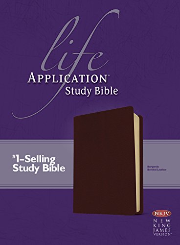 9780842340397: Life Application Study Bible: New King James Version, Burgundy Bonded Leather