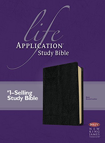 9780842340403: Life Application Study Bible: New King James Version, Black, Bonded Leather