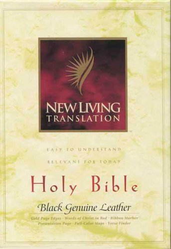 9780842340533: Holy Bible: New Living Translation Black Genuine Leather