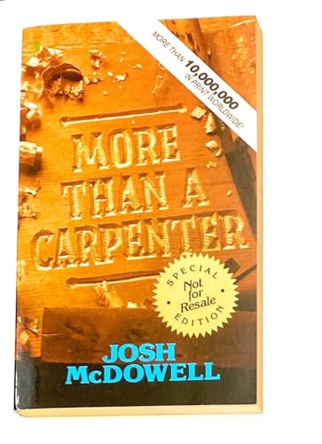Imagen de archivo de More Than a Carpenter a la venta por Front Cover Books