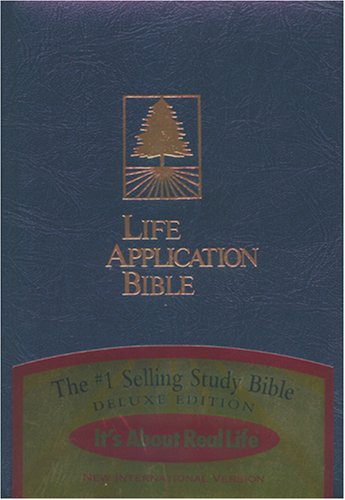 9780842347556: Life Application Bible, New International Version: Deluxe Adriatic Blue, Paded