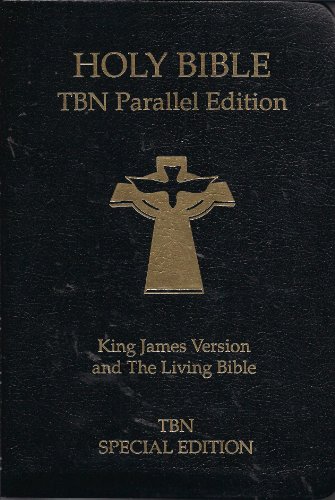 9780842348072: Holy Bible: People's Parallel Bible, King James Version and the Living Bible, Black Binded