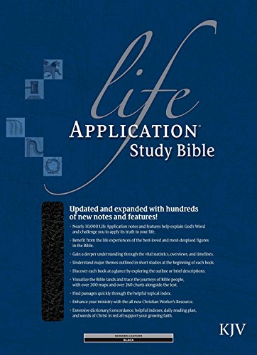 9780842352215: Life Application Study Bible: KJV Black Bonded Leather