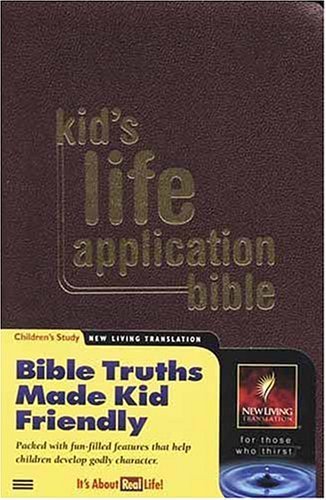 Stock image for Kid's Life Application Bible NLT (Burgundy imitation leather) for sale by Wizard Books